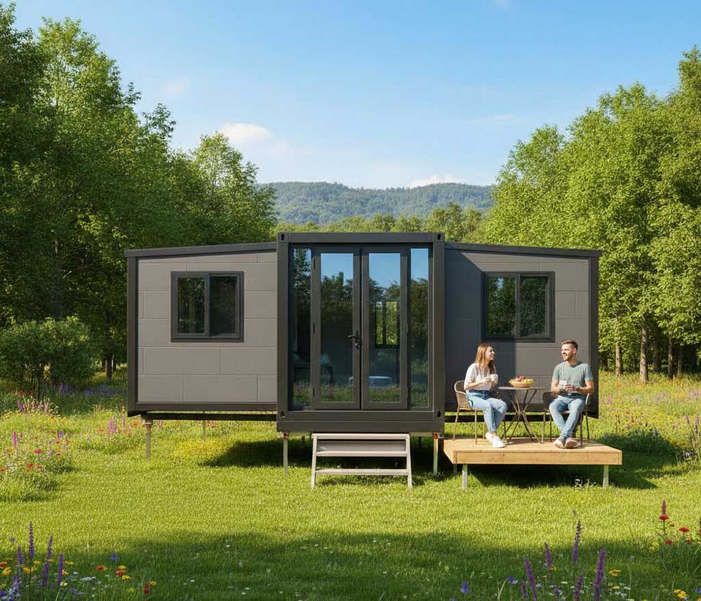 Casă container extensibilă