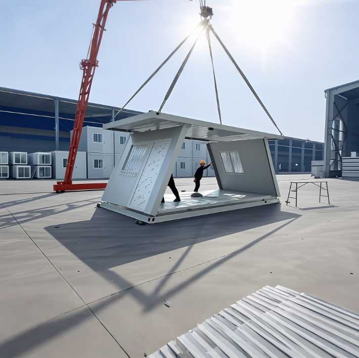 Z-shaped house – installation